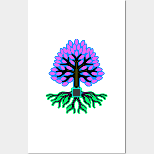 Electrical Blossom Tree Posters and Art